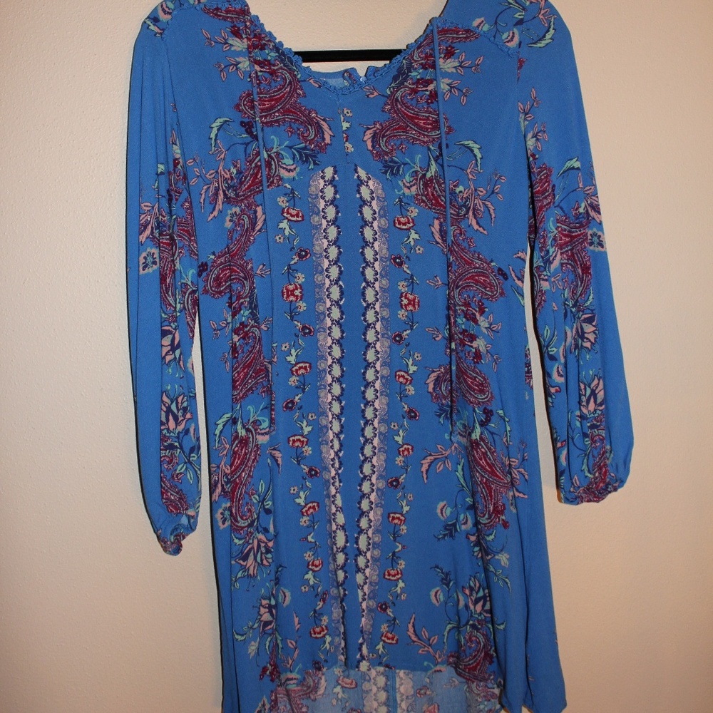 Xhilaration Blue boho dress